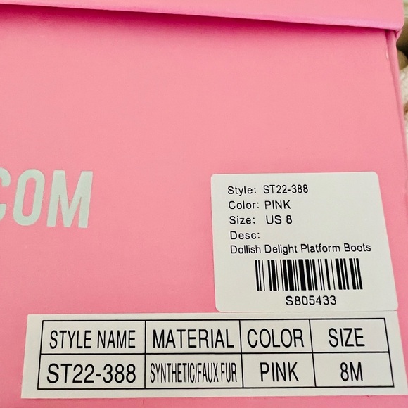 NIB Dolls Kill Sugar Thrillz Dollish Delight Platform Boots Faux Leather & Fur 💕 - Picture 16 of 16